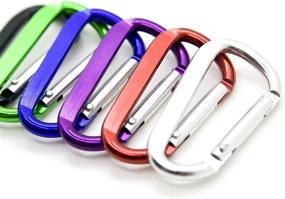 img 2 attached to Assorted Color Spring Loaded Aluminum Carabiner