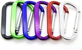 img 3 attached to Assorted Color Spring Loaded Aluminum Carabiner