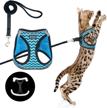 breathable cat harness leash reflective logo