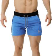 🏋️ brokig men's 5-inch gym bodybuilding shorts for running and workouts - lightweight, elastic waistband with pockets logo