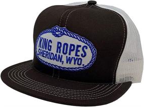 img 1 attached to Ropes Adjustable Snapback Trucker Brown