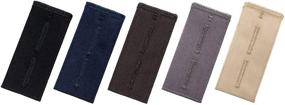 img 3 attached to Johnson &amp; Smith Button Pants Extenders - Pack of 5 Colors, Cotton Material, Adjustable Waistband Extensions for Pants