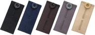 johnson &amp; smith button pants extenders - pack of 5 colors, cotton material, adjustable waistband extensions for pants logo