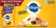 🐶 pedigree choice cuts in gravy adult wet dog food: convenient 3.5 oz. pouches for optimal nutrition logo