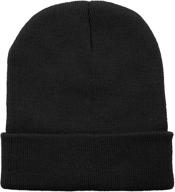 zando unisex winter knit beanie hat - soft slouchy cuffed cap for men and women - fisherman style skull cap - daily daliy beanie logo