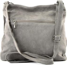 img 1 attached to Italian Leather Luxury Shoulder Bag T125 - Elegant Women's Handbag crafted from Genuine Wild Leather