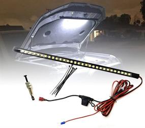 img 4 attached to 🚗 Enhance Visibility: GraceYou Under Hood LED Light Kit for Efficient Car Work Inspection - Universal Fit