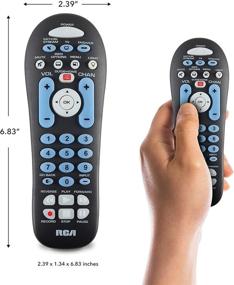 img 2 attached to 📱 RCA RCR313BE Big Button Three-Device Universal Remote: Simplifying Control in Sleek Black Design