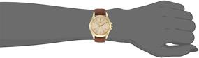 img 3 attached to Часы Invicta Women's 15150 Angel с золотым циферблатом и коричневым кожаным ремешком