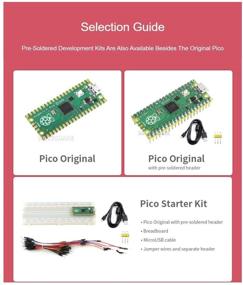 img 3 attached to 👾 Микроконтроллер Raspberry Pi Pico Ingcool: Предварительно припаянный разъем, недорогое высокопроизводительное устройство на базе чипа RP2040 с двухъядерным процессором Arm Cortex M0+.