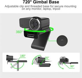 img 1 attached to 🎥 Ausdom HD Webcam 1080P: Crystal Clear Video and Audio for Live Streaming, Calling, Recording, and YouTube, Xsplit, Mixer, Skype, Twitch