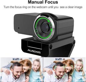 img 3 attached to 🎥 Ausdom HD Webcam 1080P: Crystal Clear Video and Audio for Live Streaming, Calling, Recording, and YouTube, Xsplit, Mixer, Skype, Twitch