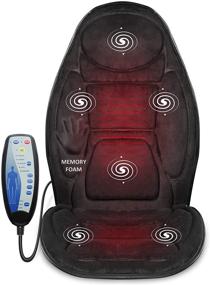 img 4 attached to 🪑 Ultimate Comfort and Relaxation: Snailax Memory Foam Massage Seat Cushion with Heat, Vibration Massage Nodes, and Adjustable Heat Levels - Perfect for Home and Office Chairs