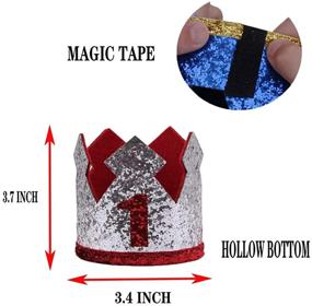 img 2 attached to GUCHOL Glitter Birthday Decorations Suspenders for Boys' Party Accessories