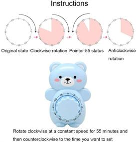 img 2 attached to 🐻 Cute Caliamary Bear Kitchen Timer - Fun Mini 55 Mins Animal Timer for Baking & Cooking