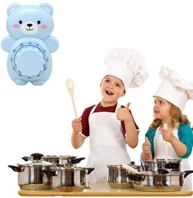 img 1 attached to 🐻 Cute Caliamary Bear Kitchen Timer - Fun Mini 55 Mins Animal Timer for Baking & Cooking