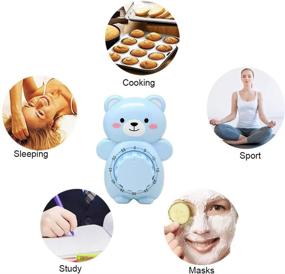 img 3 attached to 🐻 Cute Caliamary Bear Kitchen Timer - Fun Mini 55 Mins Animal Timer for Baking & Cooking