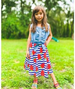 img 2 attached to 🎄 Enlifety Princess Christmas Sundress: Festive Attire for Granddaughter's Girls' Clothing and Dresses