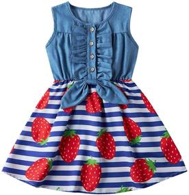 img 4 attached to 🎄 Enlifety Princess Christmas Sundress: Festive Attire for Granddaughter's Girls' Clothing and Dresses