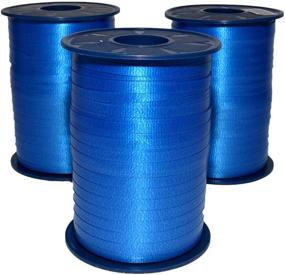 img 1 attached to 🎀 3-Pack Morex Ribbon Polypropylene Royal Blue Curling Ribbon, 3/16-Inch by 1500-Yard – 253/3pk-614: The Perfect Bundle for All Your Decoration Needs!