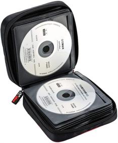 img 2 attached to 📀 CCidea Portable CD/DVD Case Holder - 40 Capacity Disc Wallet Storage Binder Nylon Bag (Black) - Specials