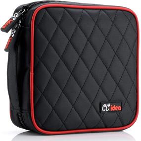 img 4 attached to 📀 CCidea Portable CD/DVD Case Holder - 40 Capacity Disc Wallet Storage Binder Nylon Bag (Black) - Specials