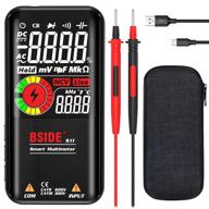 🔧 bside enhanced digital multimeter color lcd display 9999 counts auto range ohmmeter cap ohm hz diode duty cycle live check voltage tester with rechargeable battery & protective case logo