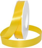 🎀 morex style 187 ribbon: high-quality 1-inch yellow poly ribbon, 100 yards long logo