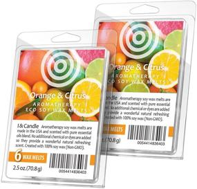 img 4 attached to 🍊 I & Candle Aromatherapy Wax Melts: Orange & Citrus - 100% Soy Wax (Non-GMO) – 2 Pack
