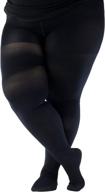 plus size opaque compression pantyhose for women – high waist tights, 20-30mmhg firm graduated support - absolute circulation support - black, 4x-large логотип