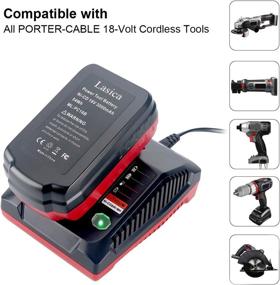 img 2 attached to 🔋 Lasica 18V 3.0A Fast Battery Charger PCXMVC Replacement for Porter-Cable 18-Volt Battery Packs - Efficient Charging for NiCad, NiMh & Lithium-Ion Cordless Tools PC18BL PC18BLEX PCMVC PCC489N