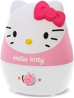 🐱 crane adorables ultrasonic cool mist humidifier: filter-free, 1 gallon, 500 sq ft coverage, whisper quiet, perfect for plants, home, bedroom, baby nursery, and office – hello kitty logo