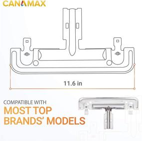 img 2 attached to 🔧 Canamax Premium W10712394 Dishwasher Rack Adjuster: Compatible Replacement for Whirlpool & Jenn-Air Dishwashers - Replaces W10238418 W10253546 PS10064063