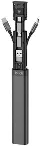 img 4 attached to 🔌 Budi 9-in-1 Essential Travel Charging & Data Sync Cable Stick - Black: Ultimate Portable Charging Solution!