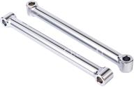 🔧 rear drop rigid hardtail struts kit - 4" lowering links for harley davidson sportster 883 1200 + dyna - 10" long (chrome) logo