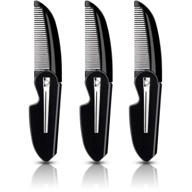 💈 compact folding beard and mustache comb set for daily men's grooming and hair care logo