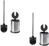premium toilettree stainless steel toilet brush with lid - pack of 2 for effective cleaning logo