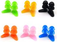 👂 ultimate protection: 6 sets of waterproof kids swimming earplugs with case package - safeguarding children's ears in water showers logo