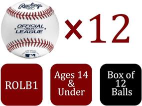 img 3 attached to ⚾️ Rawlings ROLB1 Official Junior League Baseballs, Competition Grade, Box of 12