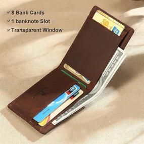 img 2 attached to 🔒 Protective RFID Blocking Minimalist Leather Wallets for Enhanced Security