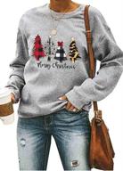 astanfy christmas sweatshirt shoulder lightweight logo