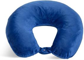 img 4 attached to 💤 Feather Soft Microfiber Neck Pillow - Royal: The Ultimate Choice for Unmatched Comfort and Support