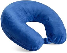 img 3 attached to 💤 Feather Soft Microfiber Neck Pillow - Royal: The Ultimate Choice for Unmatched Comfort and Support