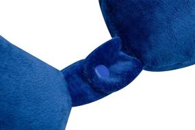 img 2 attached to 💤 Feather Soft Microfiber Neck Pillow - Royal: The Ultimate Choice for Unmatched Comfort and Support