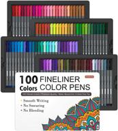 🖍️ shuttle art fineliner pens 100 colors: the ultimate fine point markers for adult coloring, drawing, and journal art logo