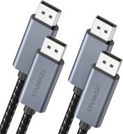 💫 starware displayport cable 2-pack: 6ft, 4k@60hz, 2k@165hz, 2k@144hz - ultra high speed dp to dp cable for laptop, pc, tv, gaming monitor logo