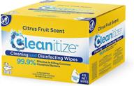 🧼 cleanitize disinfectant wipes bundle - 6-pack, soft pack 72ct, fresh scent, one-step cleaning and disinfecting logo