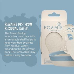 img 1 attached to Foamie Travel Buddy: Removable Shelf for Hassle-Free Storage of Shampoo or Conditioner Bars - Leak-Proof Silicone Seal for Spill-Free Travel - Eco-Friendly Packaging