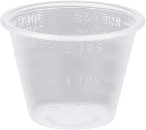 img 3 attached to 🏥 Yarlung 500 Pack 1 Oz Plastic Medicine Cup, Clear Disposable Graduated Cups with Volume and Dosage Measure for Mixed Pills, Liquid Medication Measuring, Mouthwash