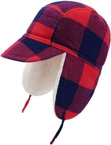 img 4 attached to 🧒 Baby Boy Winter Trooper Hat Cap with Earflap - Keepersheep Kids Trapper Hat